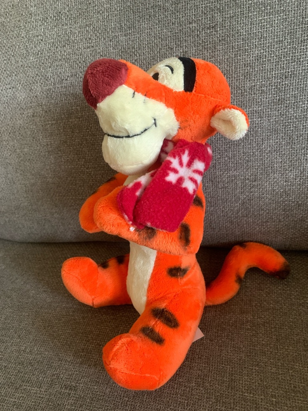 Winnie The Pooh TIGGER with Snowflake Scarf 11” Plush Stuffed Animal Disney